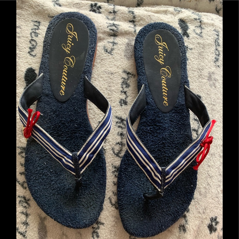 Juicy Couture vintage Y2K Terry cloth sandals size 7